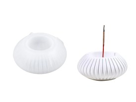 Molde silicona porta sahumerio rayado 